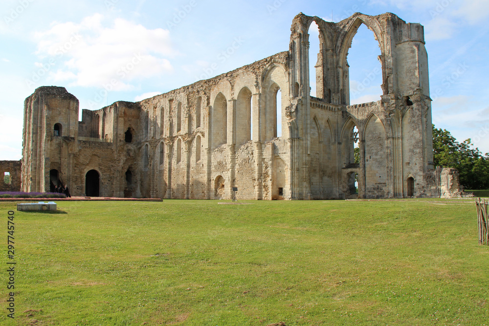abbey of maillezais - vendee - france
