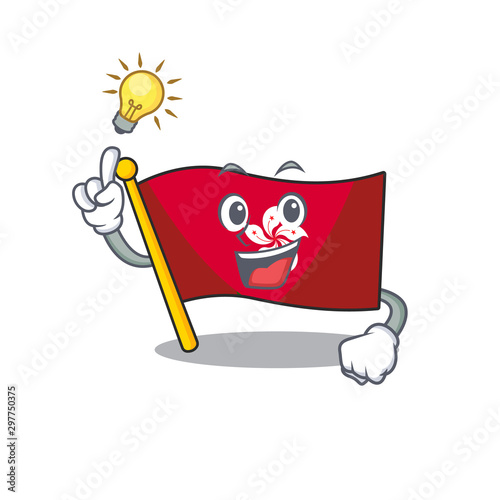 Have an idea flag hongkong on the with mascot