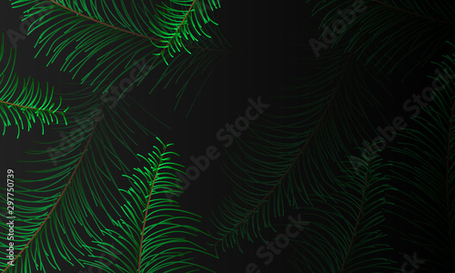 Floral tree leaves background