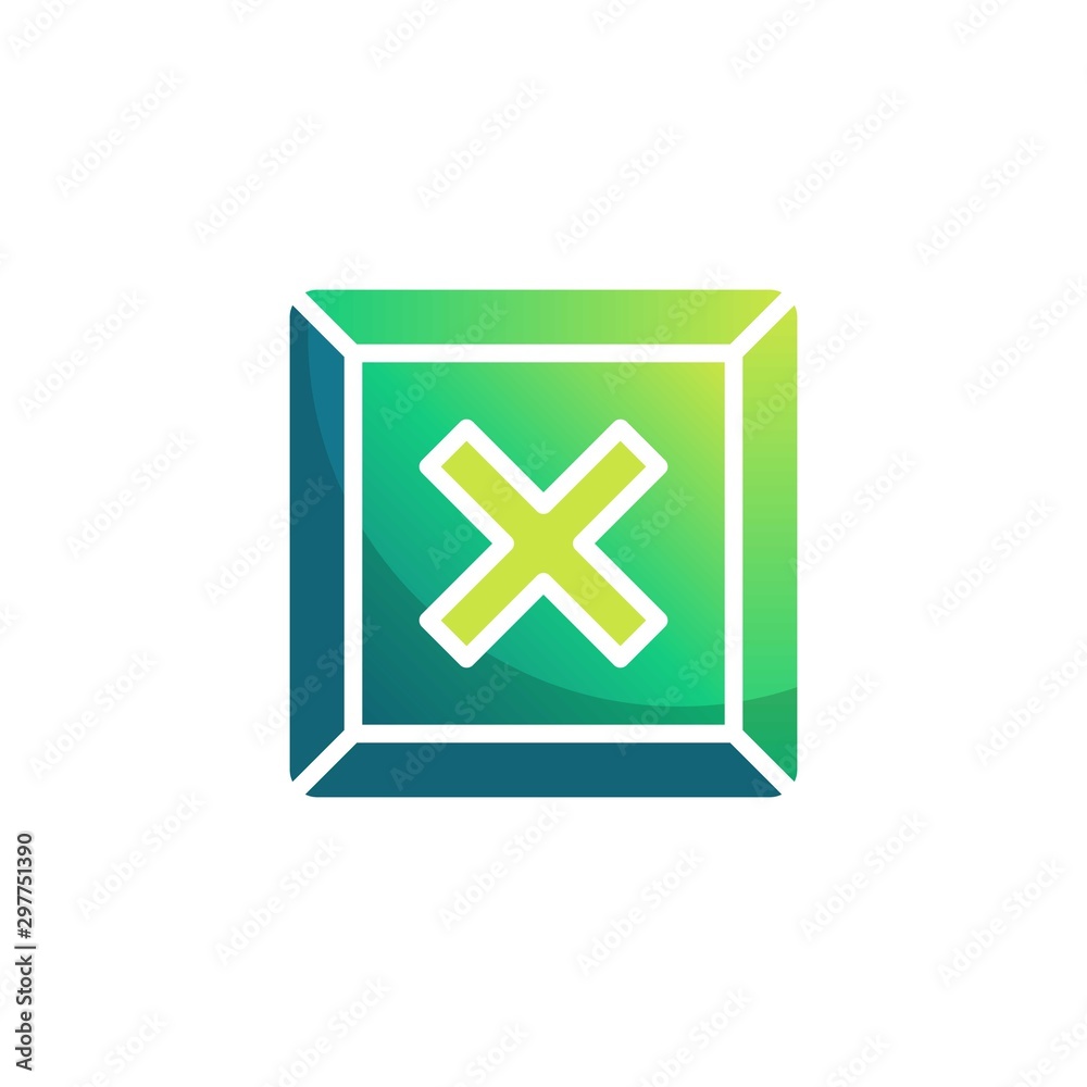 Cross, delete button flat icon, vector sign, Cancel button colorful pictogram isolated on white. Symbol, logo illustration. Flat style design Cross, delete button flat icon, vector sign, Cancel button colorful pictogram isolated on white. Symbol, logo illustration. Flat style design