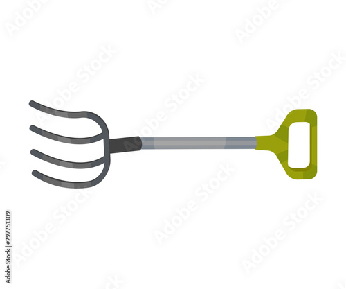Sharp pitchfork. Vector illustration on a white background.