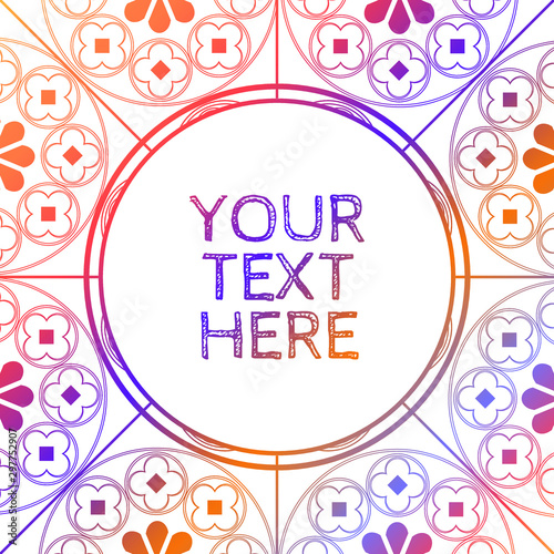 Photography Floral Medieval Pattern Background Invite Template