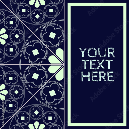 Photography Floral Medieval Pattern Background Invite Template