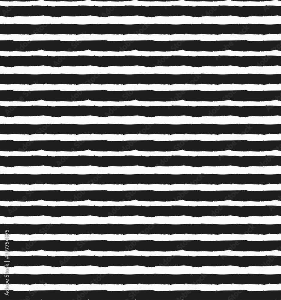 Horizontal small strips. Seamless black-and-white (monochrome) pattern. Vector illustration in the style of hand-drawn. Horizontal small strips. Seamless black-and-white (monochrome) pattern. Vector illustration in the style of hand-drawn.