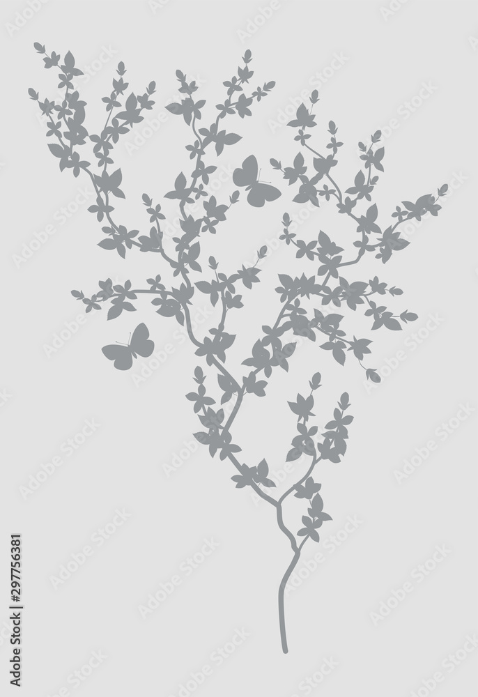 Naklejka premium Delicate floral bouquet, hand-drawing style, card, invitation