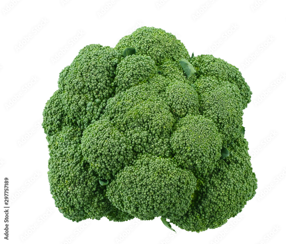 green broccoli isolated on white background. green broccoli isolated on white background.