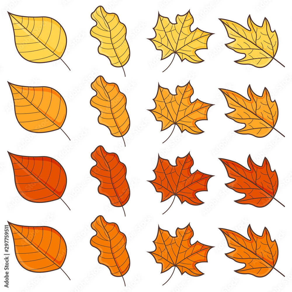 Leaf Concept Icon. Leaf Fall Background. Autumn Symbol, Icon and Badge. Cartoon Vector illustration Leaf Concept Icon. Leaf Fall Background. Autumn Symbol, Icon and Badge. Cartoon Vector illustration