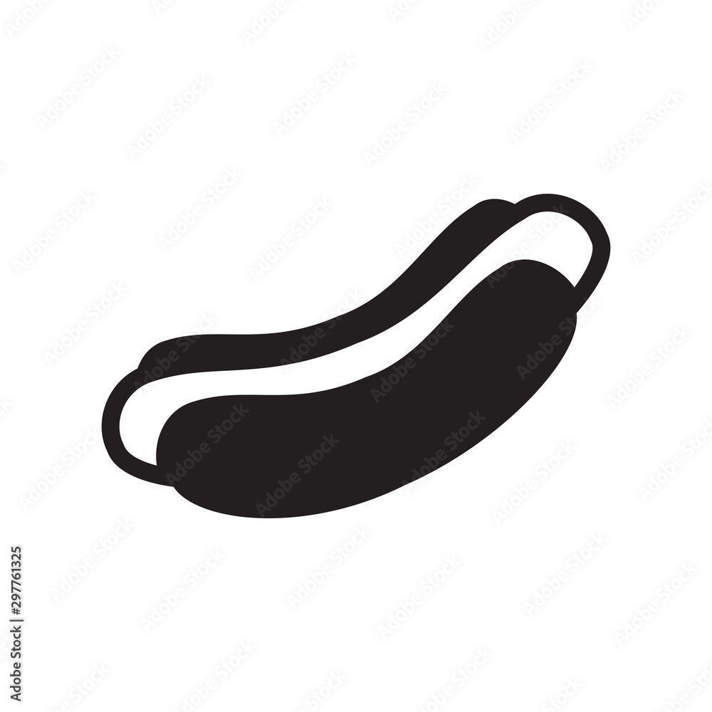 Hot dog icon vector design template Hot dog icon vector design template