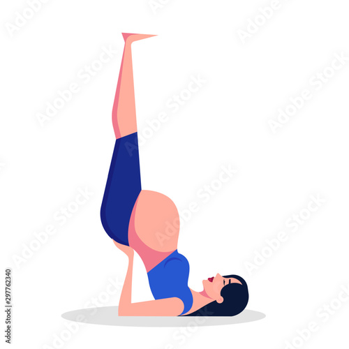 Yoga for pregnant woman concept