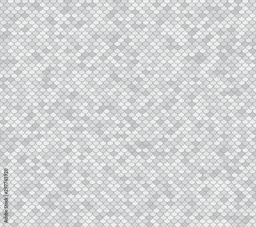 Fish scales seamless vector background. Abstract grey backdrop with nautical design.
