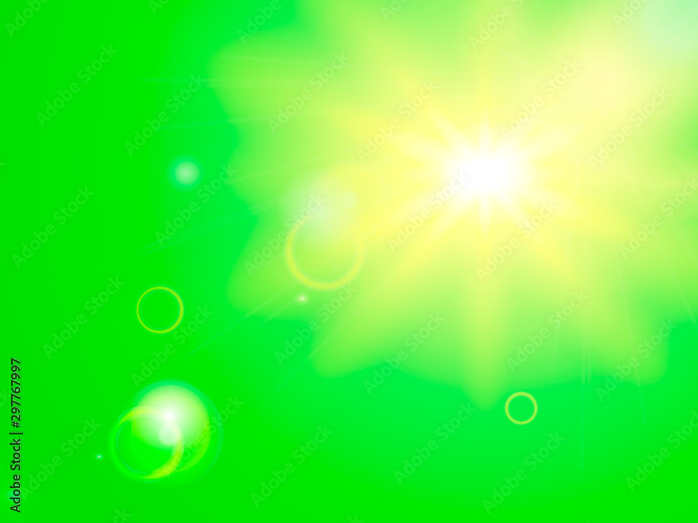 Green abstract background.  Vector illustration for card or banner