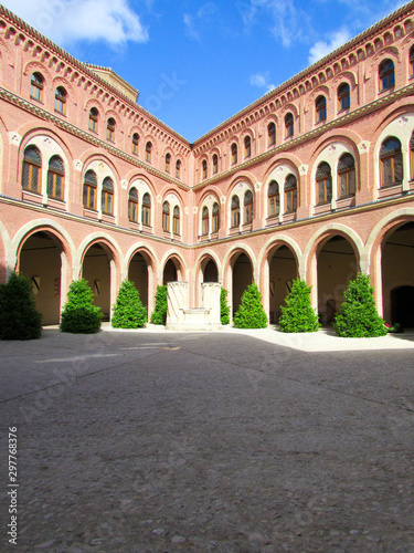 Castle Belmonte courtyard, Castilla-la Mancha, Spain