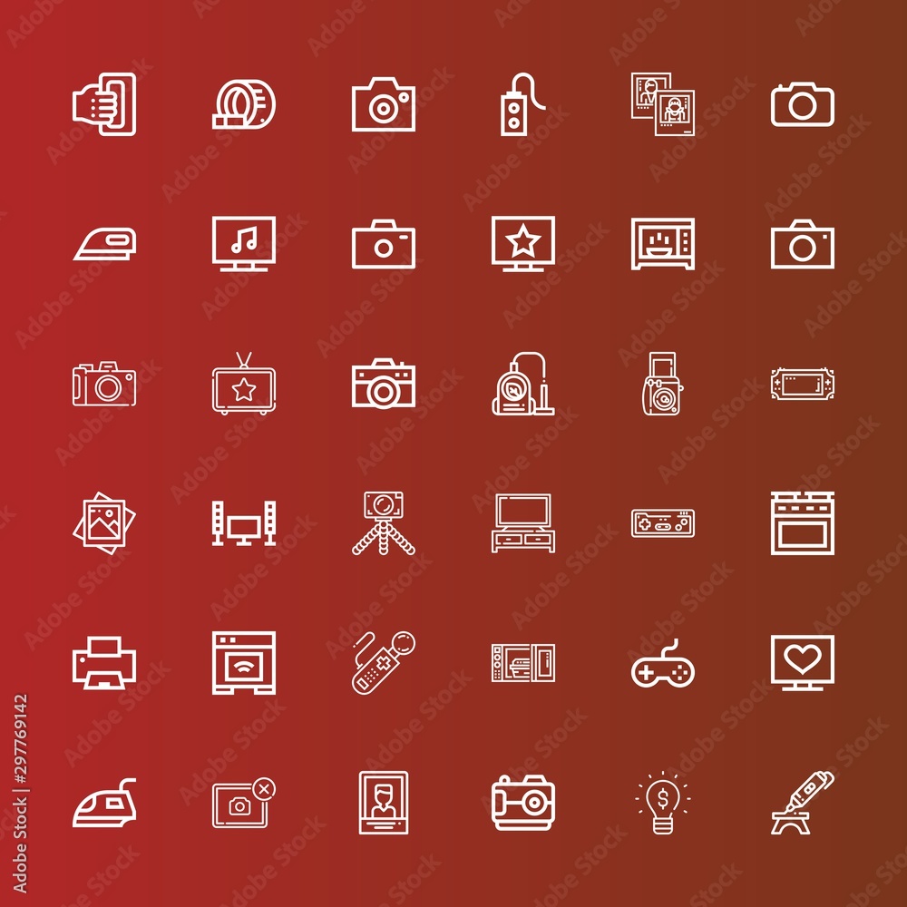 Editable 36 electronics icons for web and mobile Editable 36 electronics icons for web and mobile
