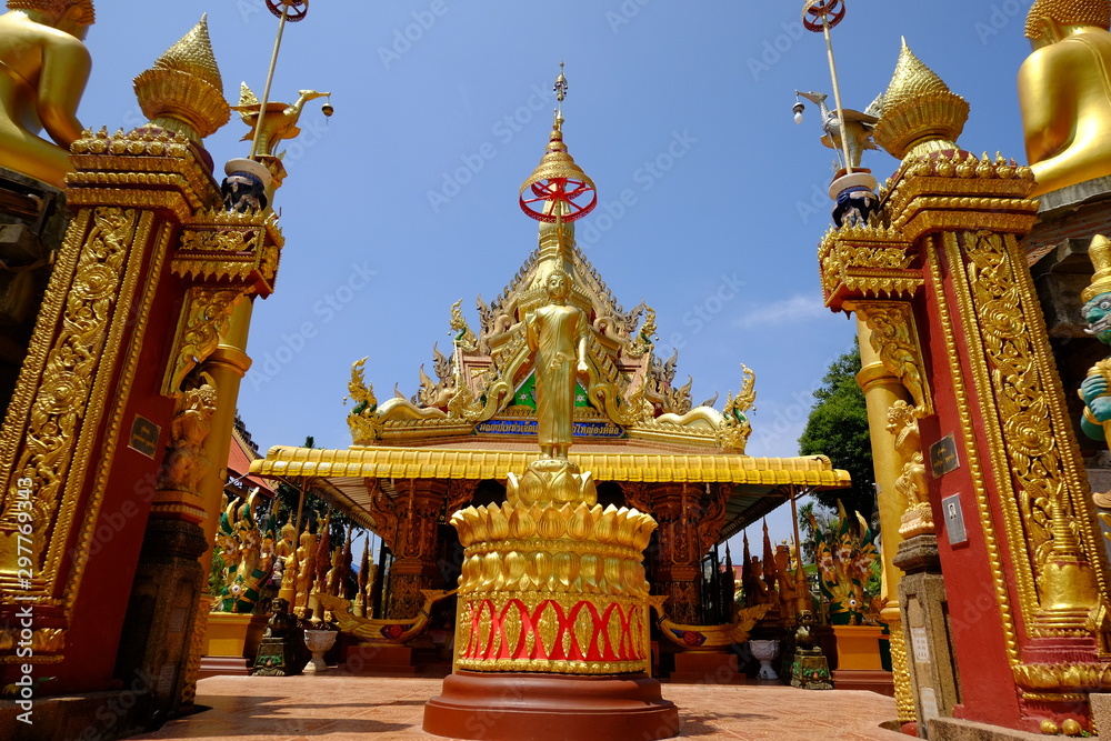 Thai temple in Ubonratchathani this old culture