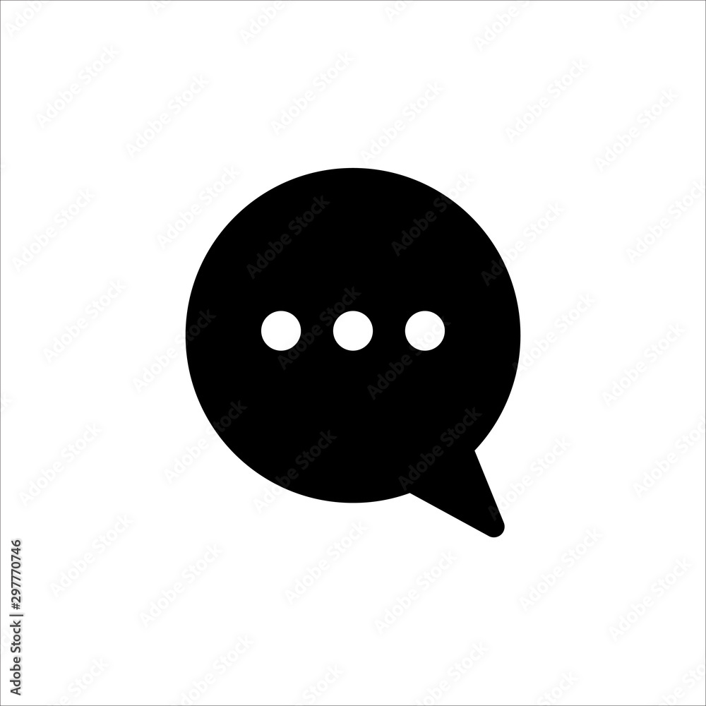 Speech Bubble icon. symbol of chatting, comment or message with trendy flat line style icon for web site design, logo, app, UI isolated on white background. vector illustration eps 10 Speech Bubble icon. symbol of chatting, comment or message with trendy flat line style icon for web site design, logo, app, UI isolated on white background. vector illustration eps 10