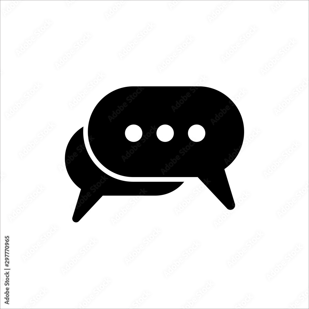 Speech Bubble icon. symbol of chatting, comment or message with trendy flat line style icon for web site design, logo, app, UI isolated on white background. vector illustration eps 10 Speech Bubble icon. symbol of chatting, comment or message with trendy flat line style icon for web site design, logo, app, UI isolated on white background. vector illustration eps 10