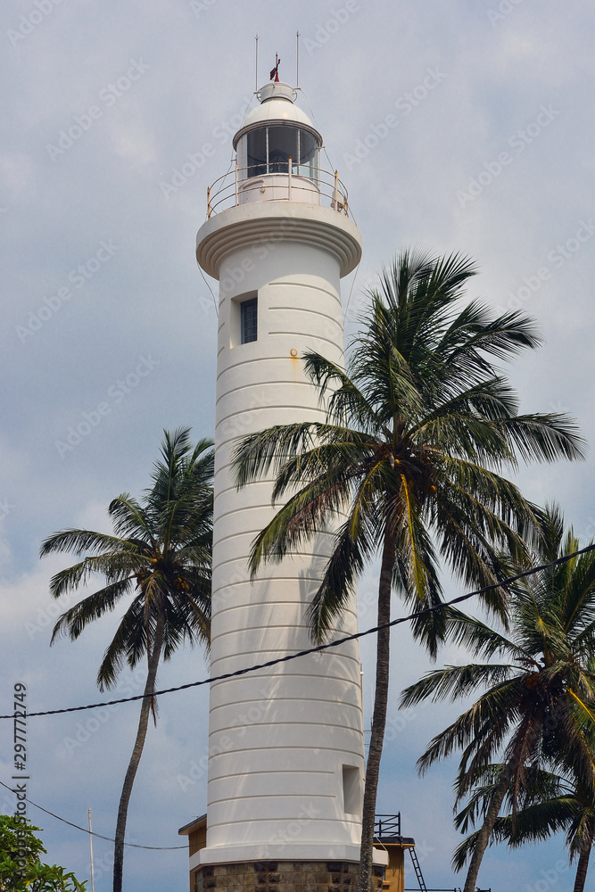 sri lanka galle fort town lighthouse
