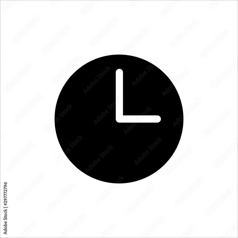 Clock icon. Symbol of time with trendy flat line style icon for web, logo, app, UI design. isolated on white background. vector illustration eps 10 Clock icon. Symbol of time with trendy flat line style icon for web, logo, app, UI design. isolated on white background. vector illustration eps 10