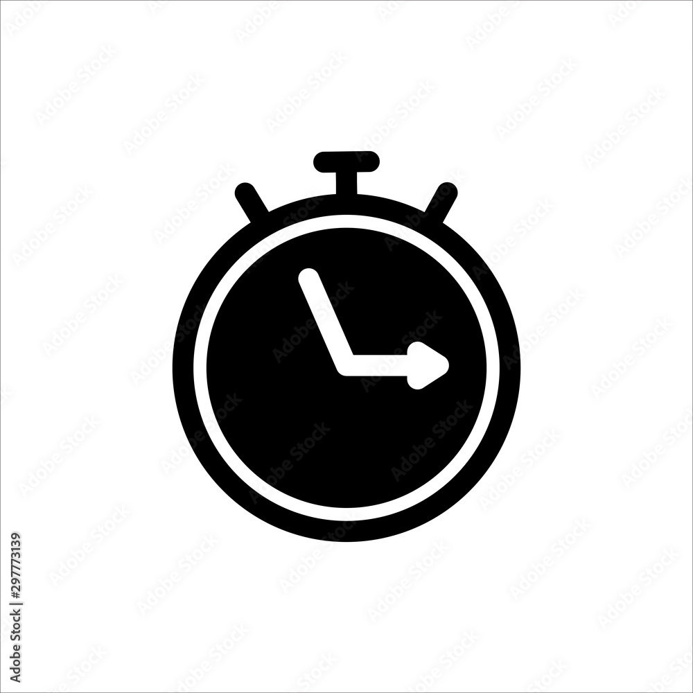 Clock icon. Symbol of time with trendy flat line style icon for web, logo, app, UI design. isolated on white background. vector illustration eps 10 Clock icon. Symbol of time with trendy flat line style icon for web, logo, app, UI design. isolated on white background. vector illustration eps 10