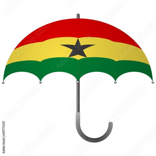 Ghana flag umbrella