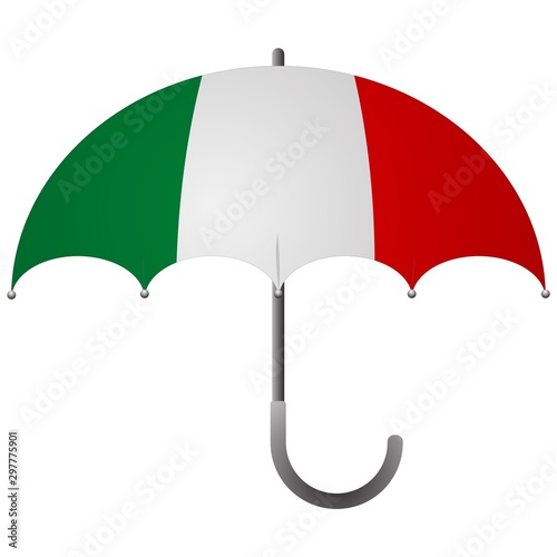 Italy flag umbrella