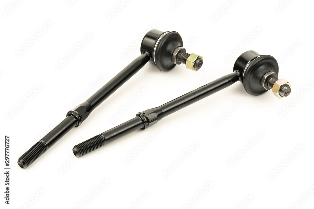Auto suspension parts, stabilizer bar on a white background Auto suspension parts, stabilizer bar on a white background