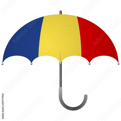 Romania flag umbrella