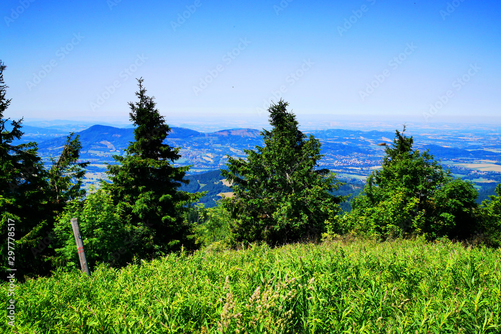 Obraz premium Beskydy from Lysa Hora tower