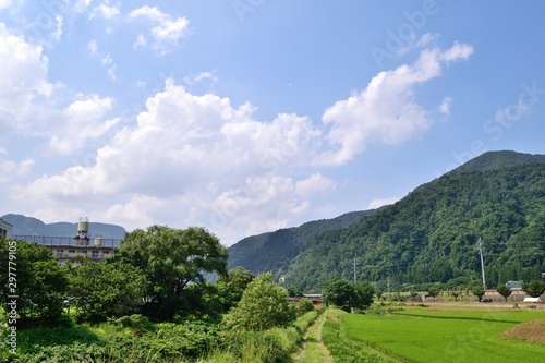 越後湯沢 のどかな田園風景