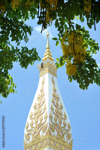 golden statue of virgin mary