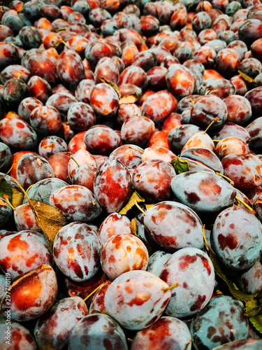 Obraz na płótnie plums fruits texture