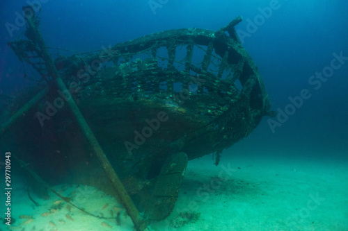 ship wreck in Adriatic sea Croatia