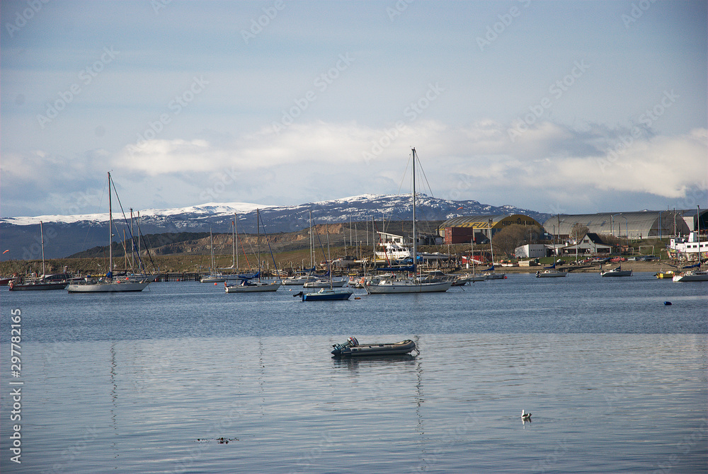 Fototapeta premium Ushuaia city in patagonia argentina
