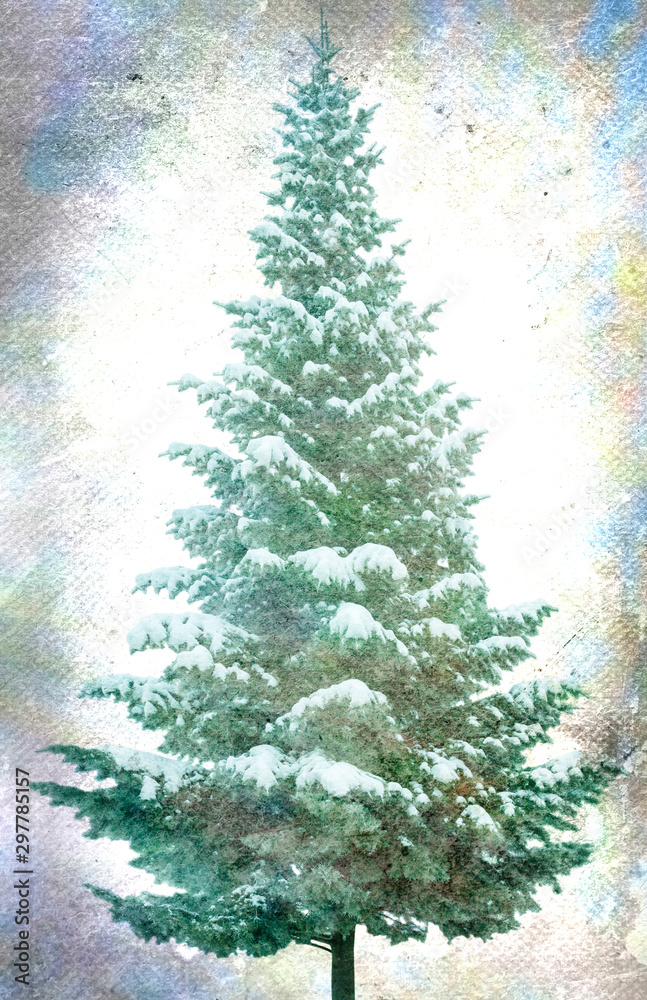 Christmas Tree on grunge background Christmas Tree on grunge background
