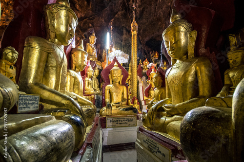 inside the amazing pindaya cave in myanmar photo