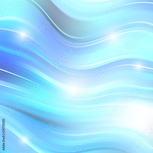  Blue lines stylish abstract background. Brochure Template
