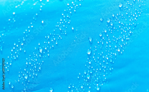Raindrops on a tent as an abstract background © schankz