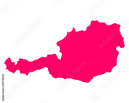 Karte von Österreich