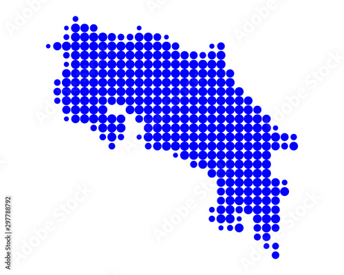 Karte von Costa Rica