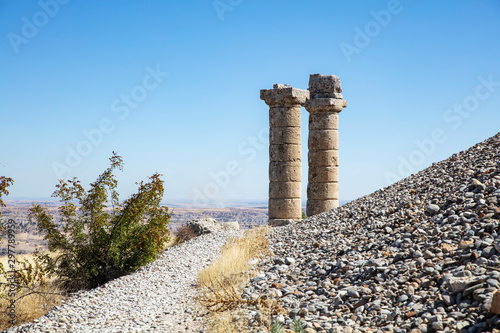 Karakus Tumulus (Monument Grave). The tumulus construction is a memorial grave of Commagene Royal Family. (I.Century B.C.) photo