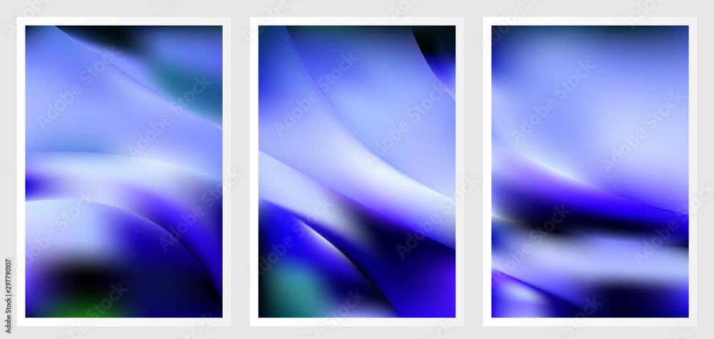 Fototapeta premium Set of abstract creative vector background design
