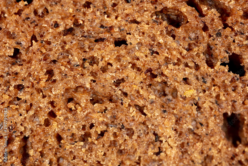 Black rye bread as an abstract background Black rye bread as an abstract background