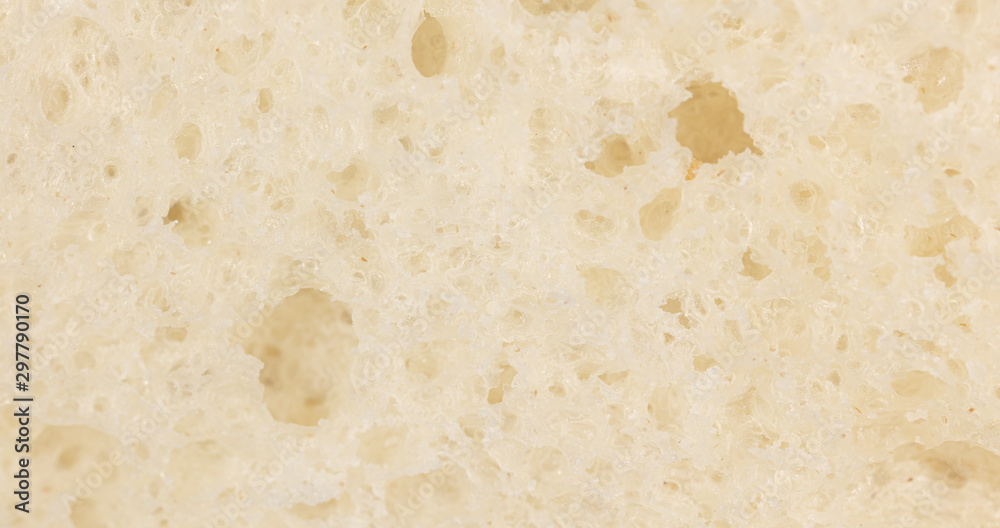 White wheat bread as an abstract background