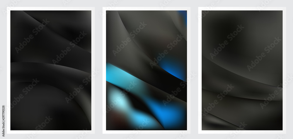 Fototapeta premium Set of abstract creative vector background design