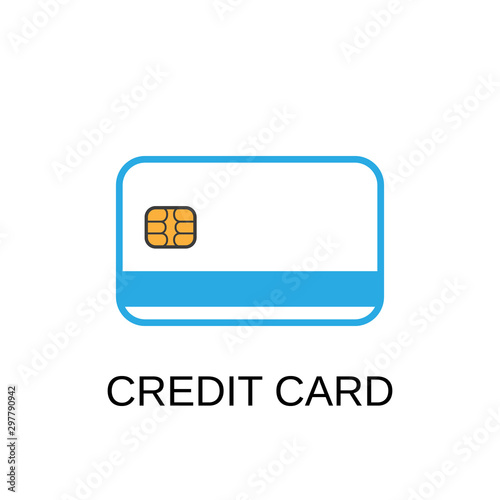Credit card icon. Credit card symbol design. Stock - Vector illustration can be used for web.