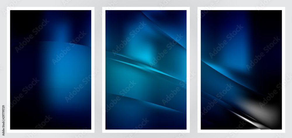 Fototapeta premium Set of abstract creative vector background design