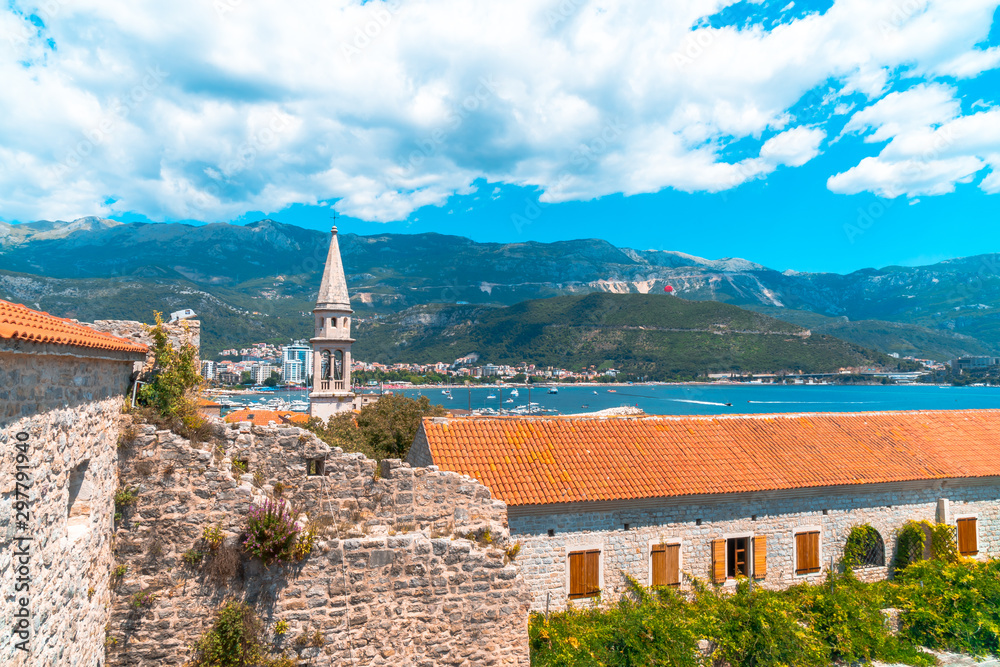 Panoramic View of Old Town Budva