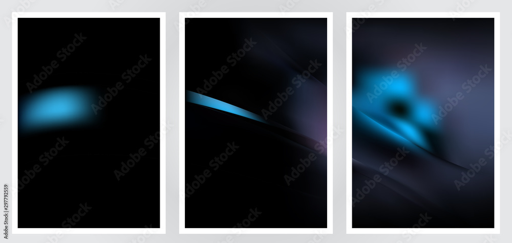 Fototapeta premium Set of abstract creative vector background design