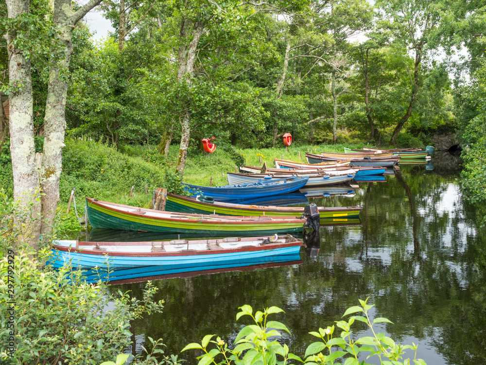 Boats in Killarney National Park, Ireland
