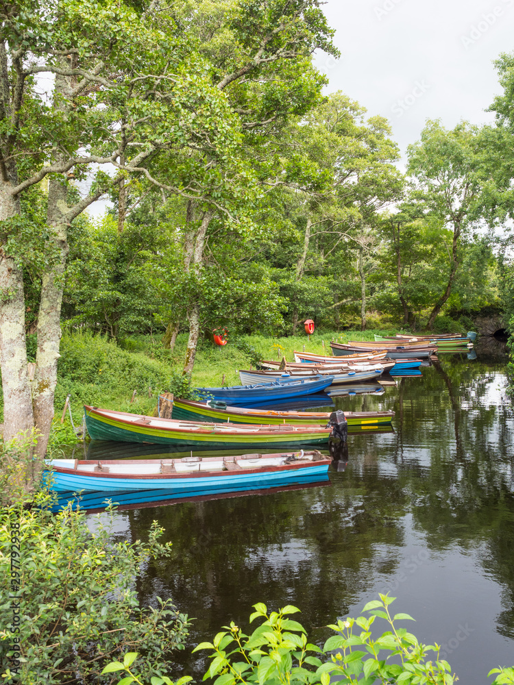 Boats in Killarney National Park, Ireland